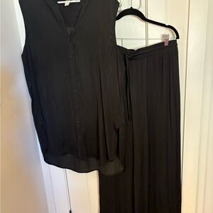 Joie Silk Black Pantsuit
